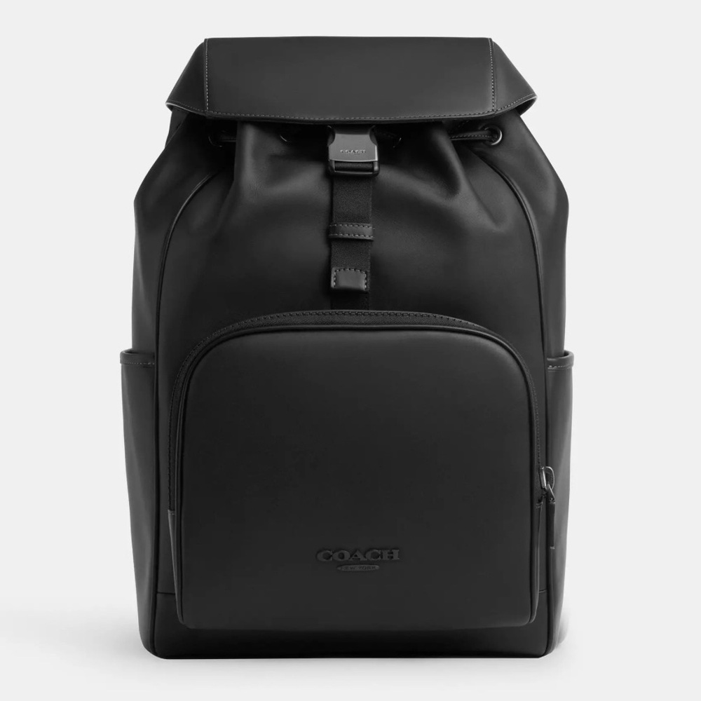 Coach Black Backpack Sleek Minimalist Design